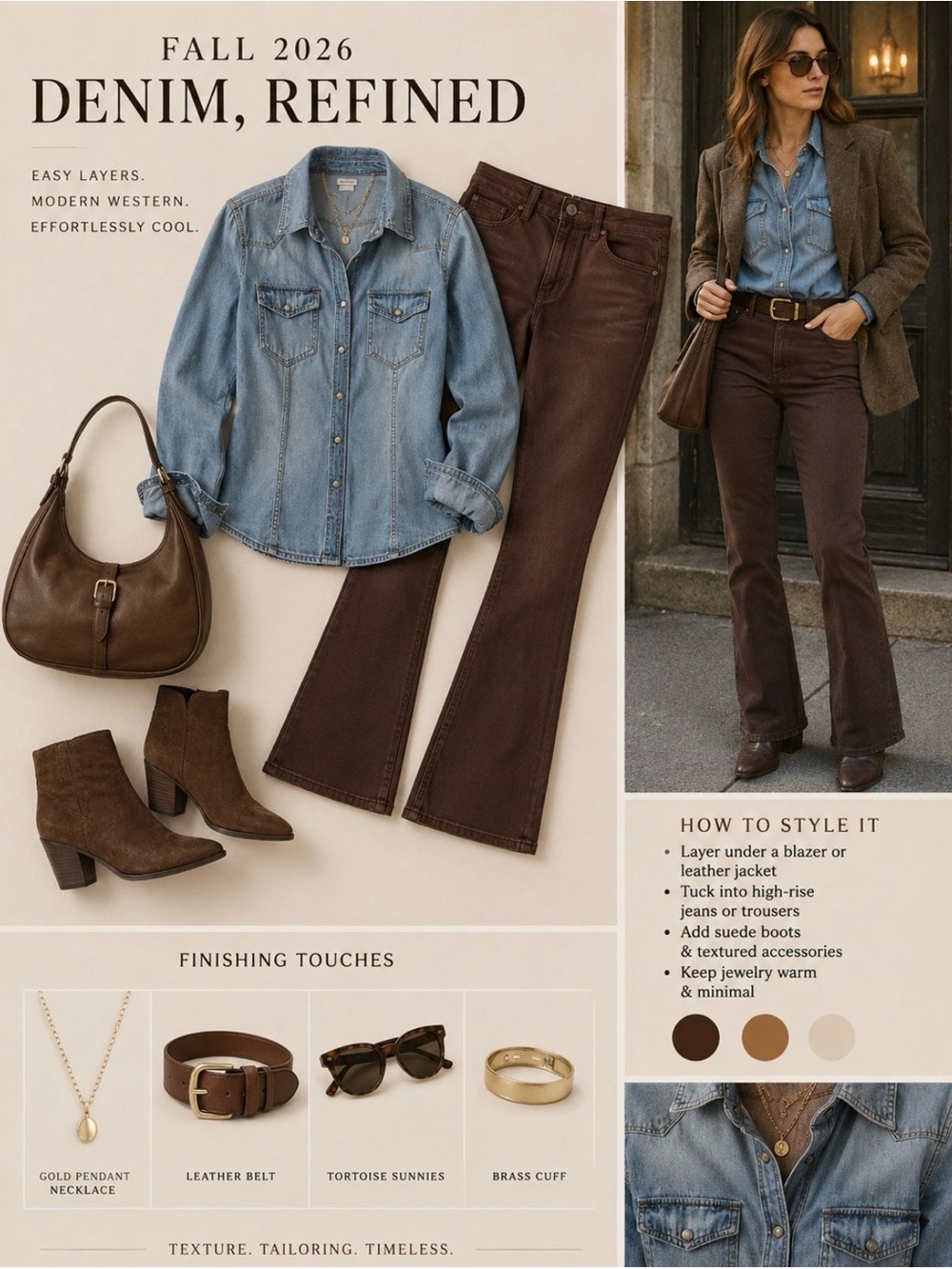 Guess Blue Denim Snap-Front Shirt